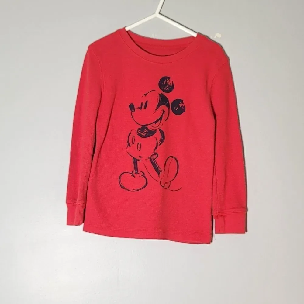 Boys thermal top and long sleeve button down shirt 4T